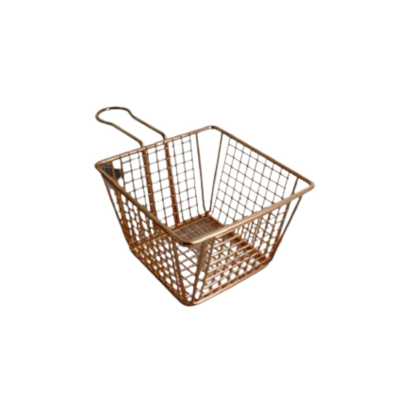 Chip Fryer Serving Bakset Gold  Rose Gold XK1115