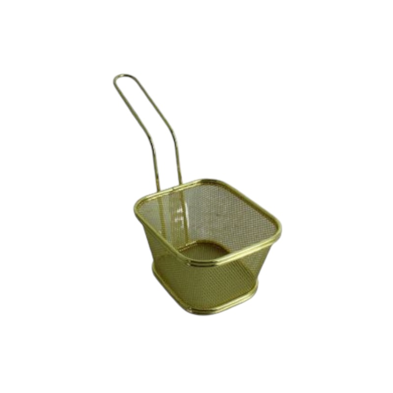 Chip Fryer Serving Basket Gold XK1121