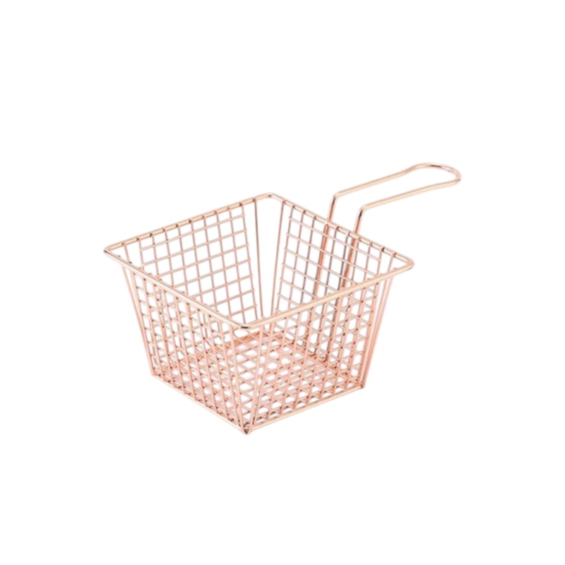 Chip Fryer Serving Basket Rose Gold Colour XK1130