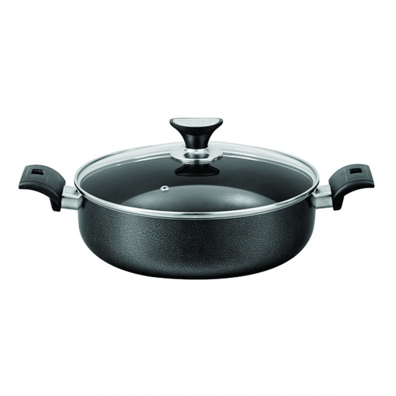 Pot Wok Non Stick 30x10cm with Glass Lid 50139 P98
