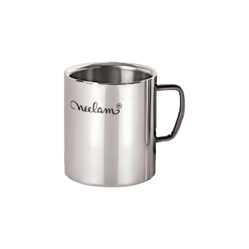Sober Coffee Mug 250ml Double Wall Stainless Steel 9x8cm