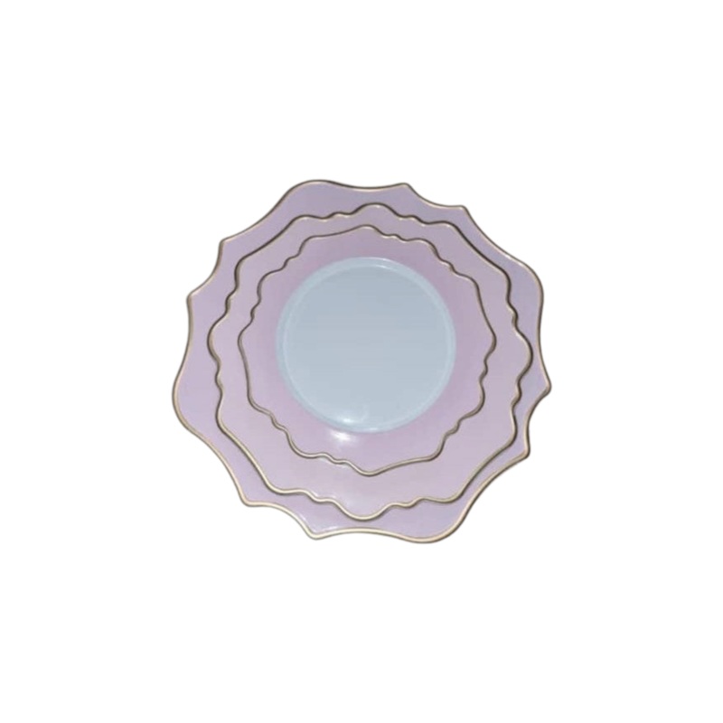 Underplate 3pc Set Blue-Pink-Gold