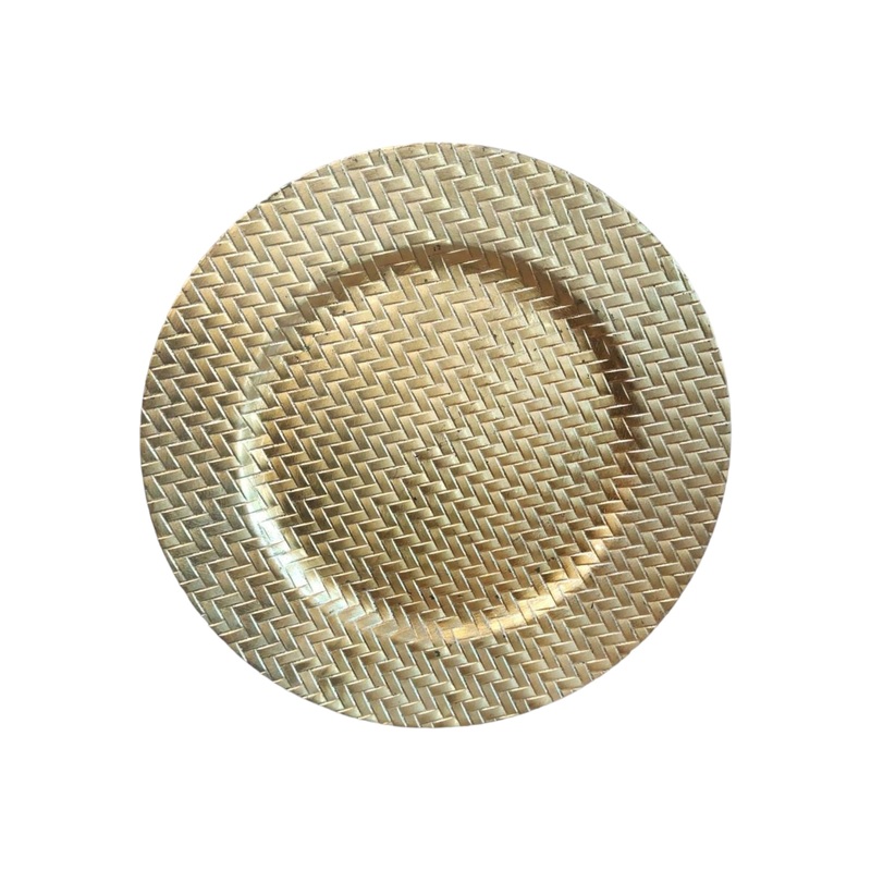 Underplate Gold Weave 33cm