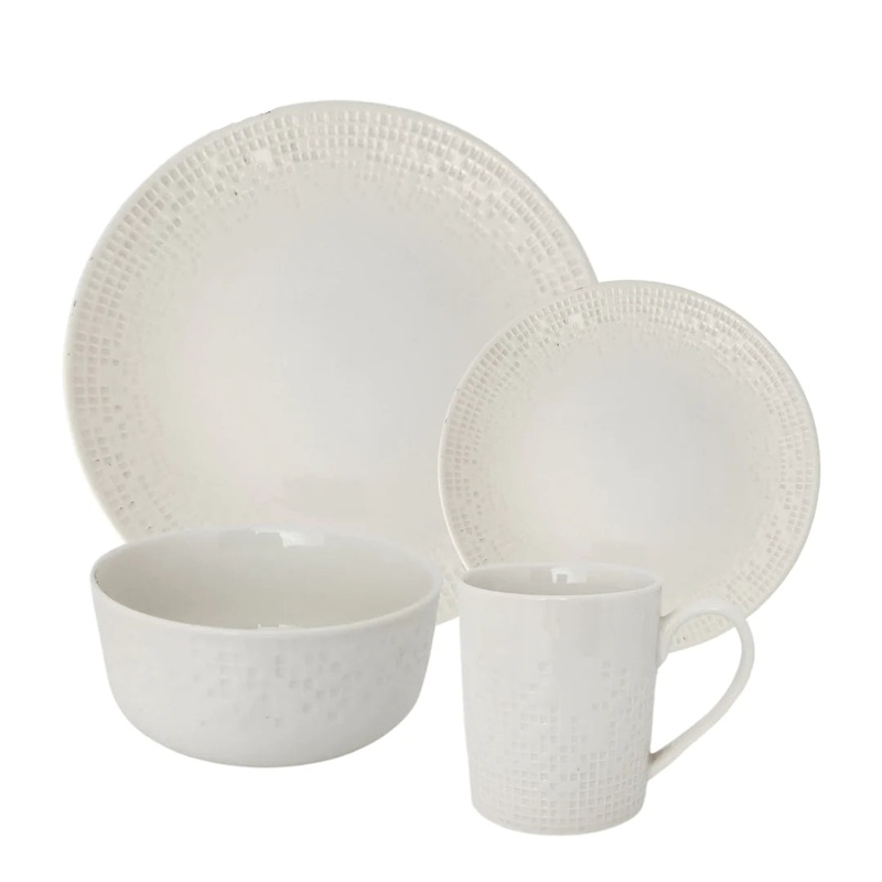 Ceramic Dinner Set 16pc Mosiac Collection SGN1242