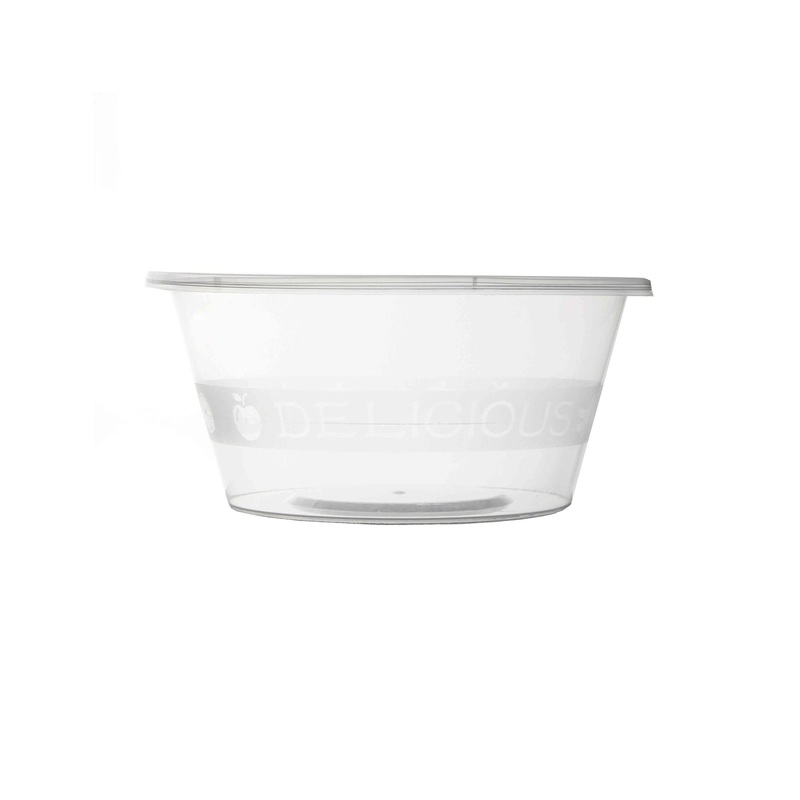Disposable Plastic Food Clear Reusable Round Leakproof Storage Container with Lid 10pcs