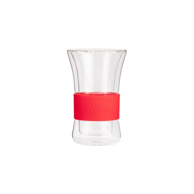 Barista Double Wall Caf Cup 250ml with Color Silicone Grip 4pcs 11850A