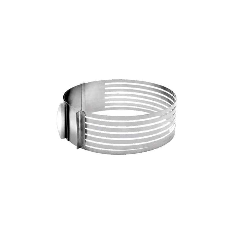Regent Bakeware Adjustable Layer Cake Slicing Ring Stainless Steel 33132