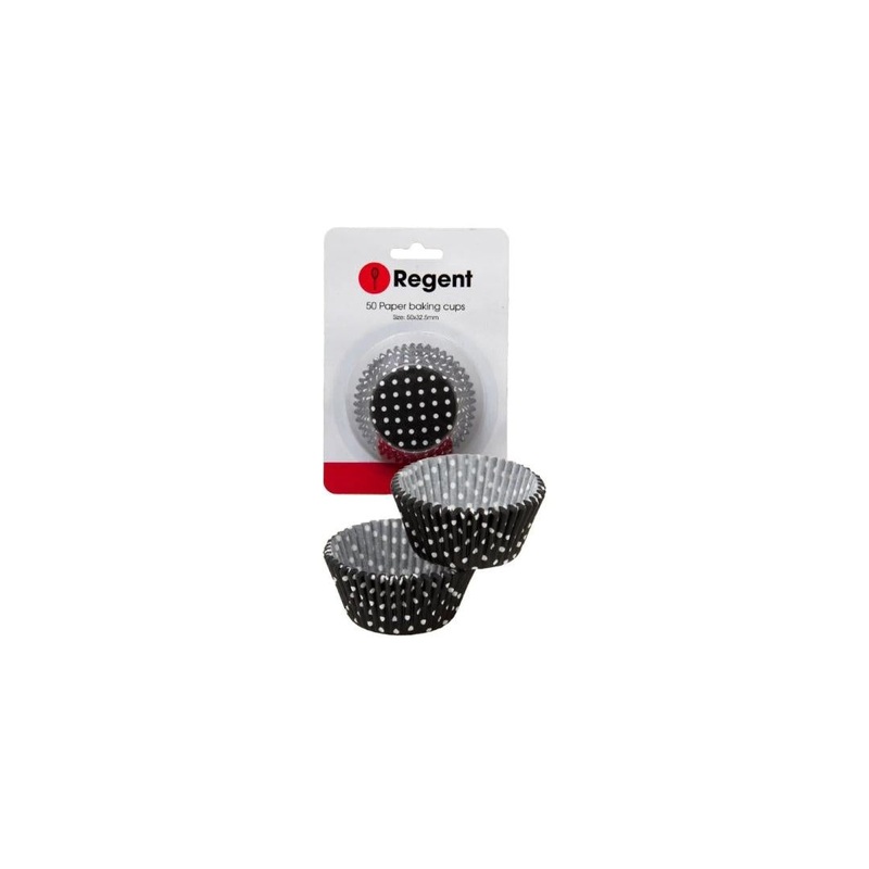 Regent Cake Cups Chevron Black and White 50pcs 71507