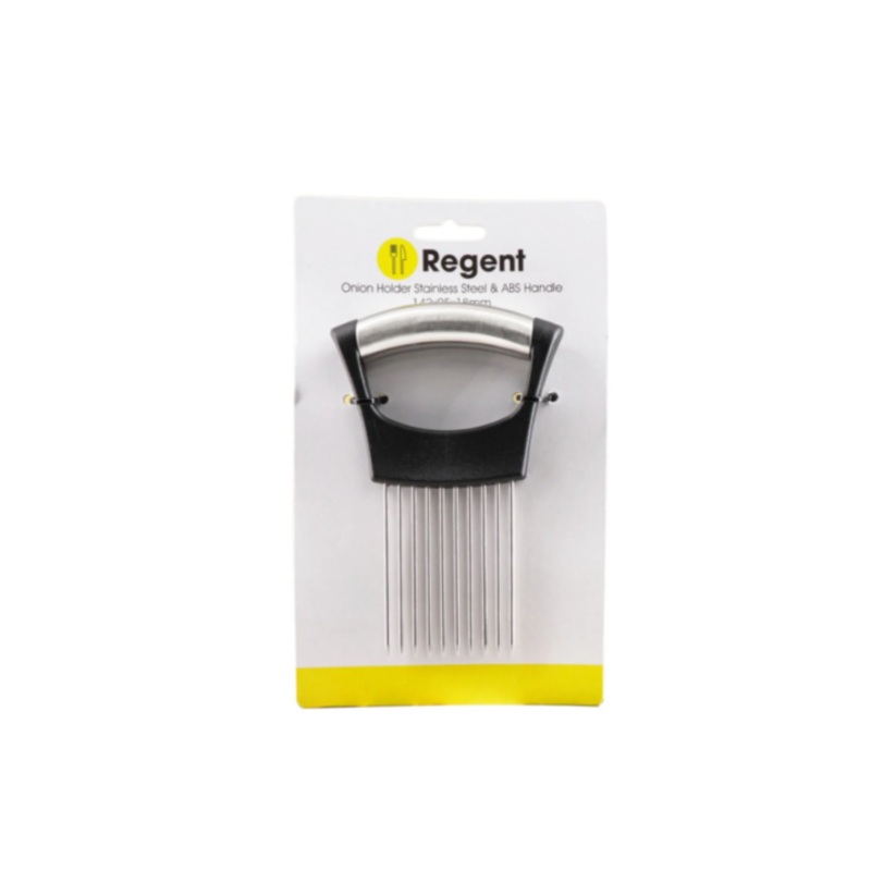 Regent Kitchen Onion Holder For Slicing Stainless Steel ABS 21133