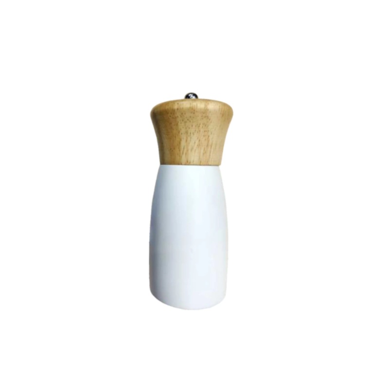 Regent Kitchen Salt and Paper Wooden Grinder with A natura Finished White Each 21164