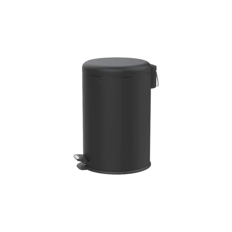 Continental Homeware Pedal Dustbin with Dome Lid 20L Matte Black CH880