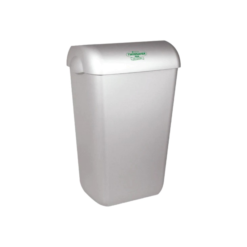 Twinsaver Endurance 23L Wall Bin with Lid White 0935