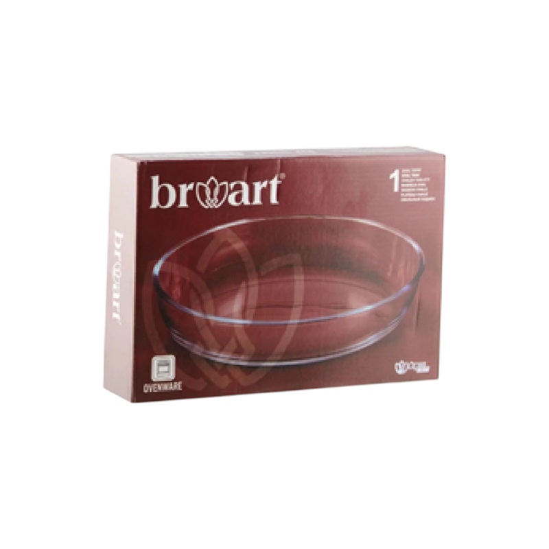 Broart Oval Plain Furnace Trays Borosilicate 26cm BR-45084