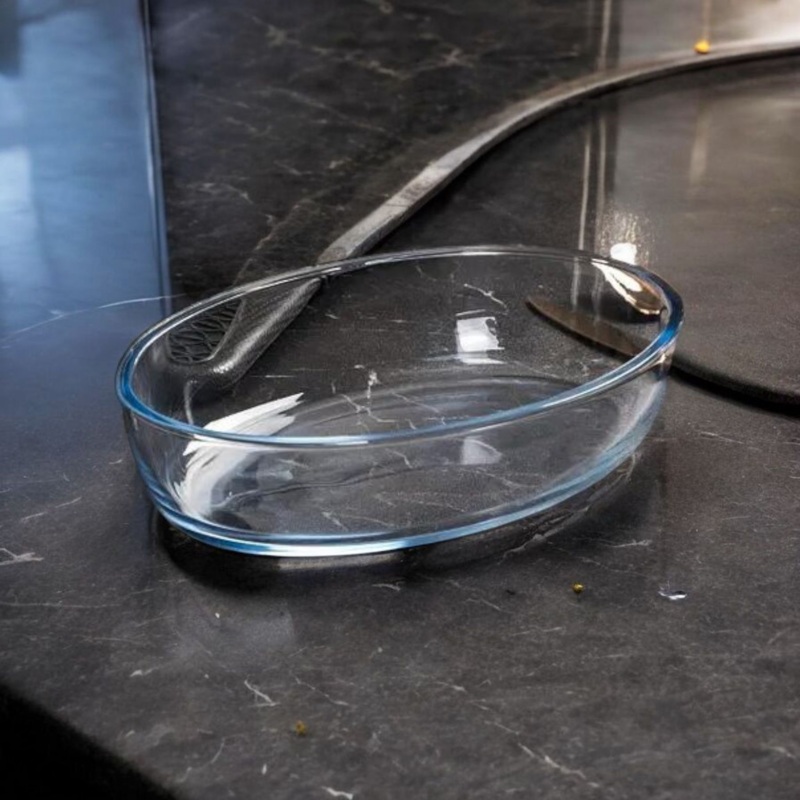 Broart Oval Plain Furnace Trays Borosilicate BR-45074