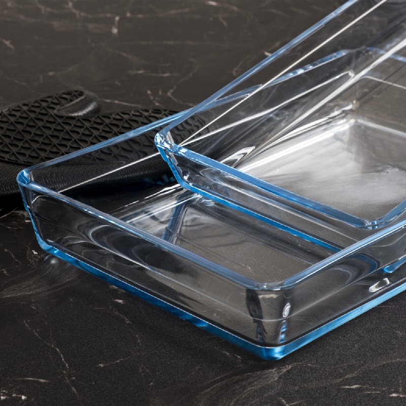 Broart Plastic Rectangle Plain 2Pcs Set 26+35cm BR-145128