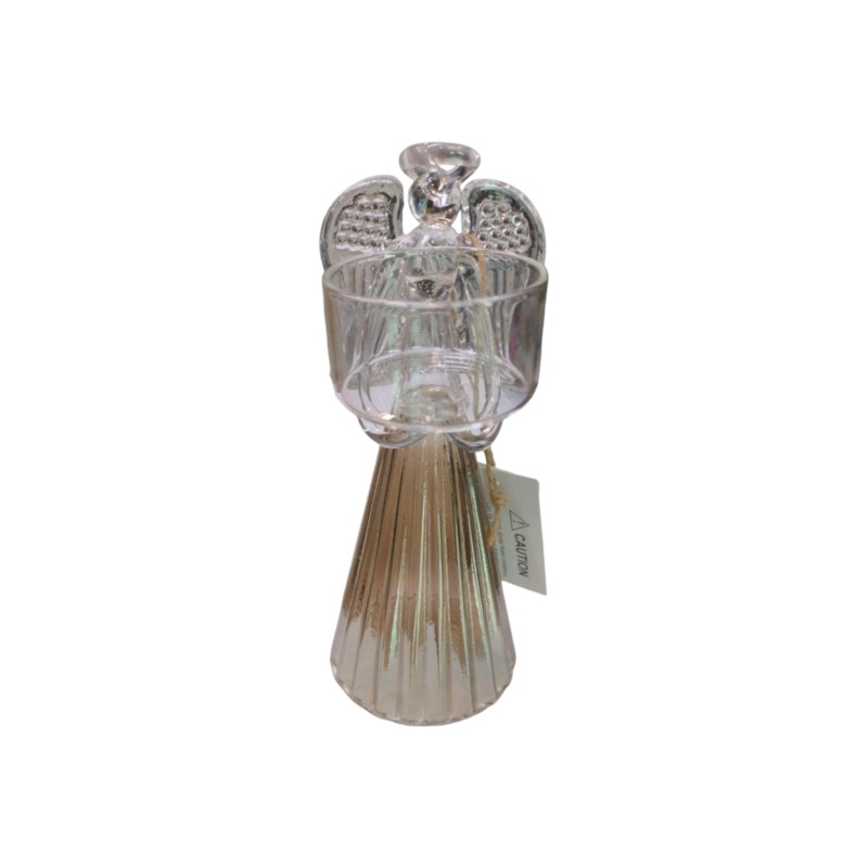 Tealight Candle Holder Gold Angle 16cm