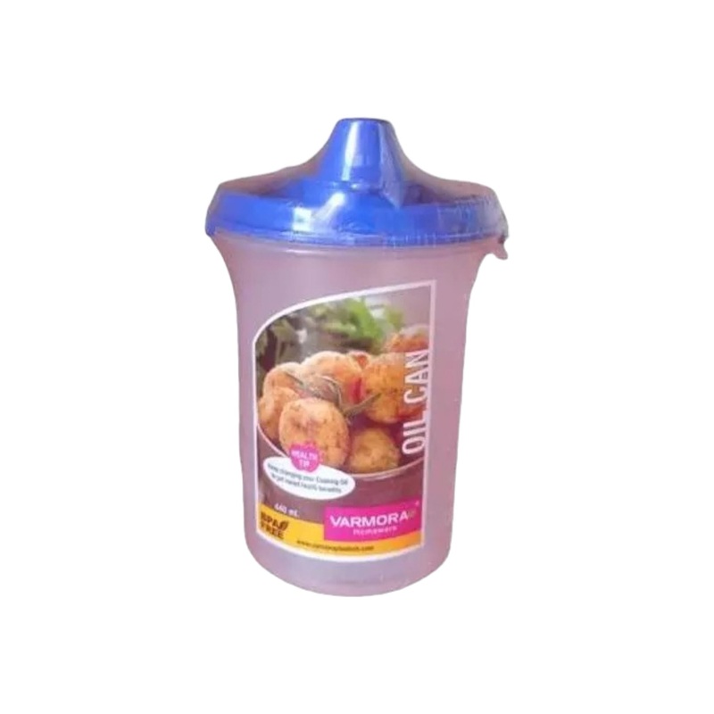 Varmora Plastic Oil Storage Contianer Can 440ml Red