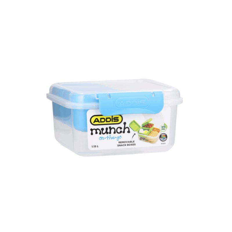 Addis Munch On-the-Go Lunch Box Square 1.15L