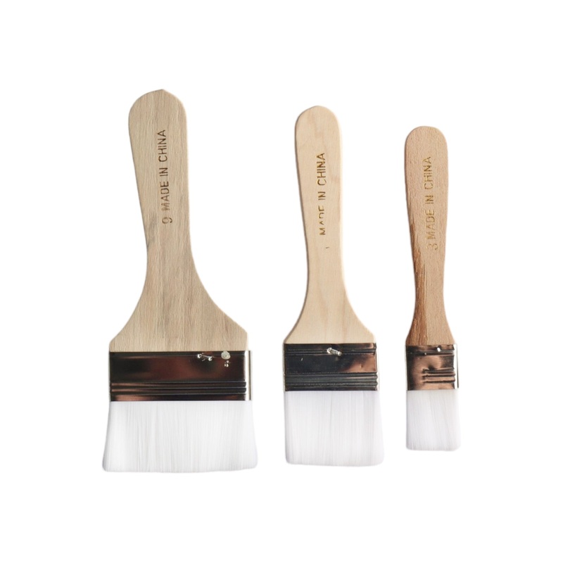 Art & Crafts Paint Brushes  with Wooden Handle 3pack