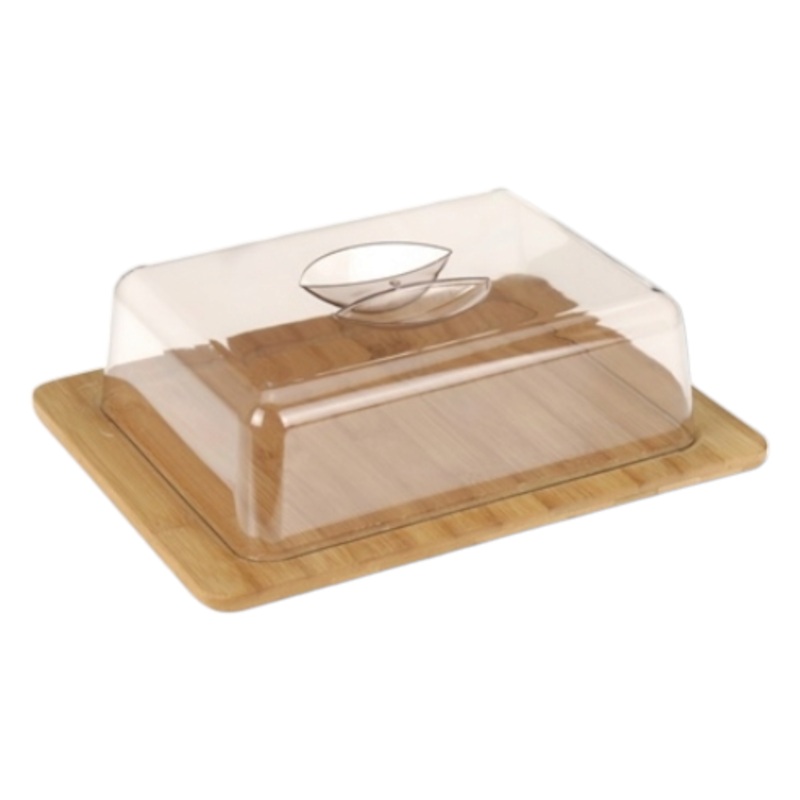 EH Bamboo Cheese Board with Acrylic Dome 25×19.5x7cm