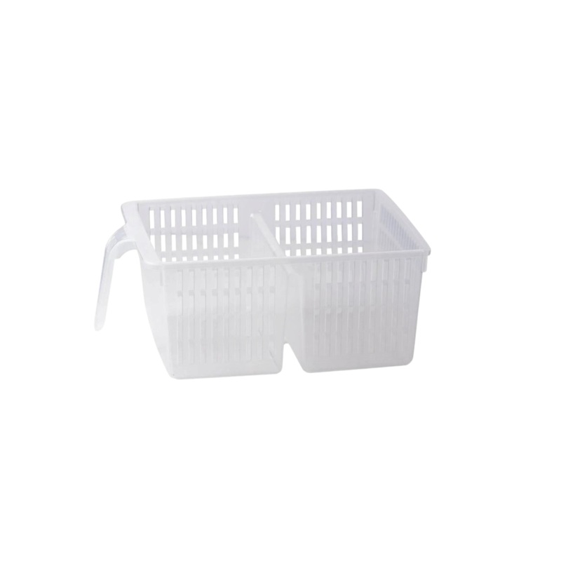 Regent Plastic Fridge and Pantry Deep Basket with vertical Divider 84077