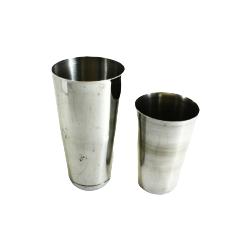 Cocktail Bar Shaker Cup 2pc Set Stainless Steel MV2356