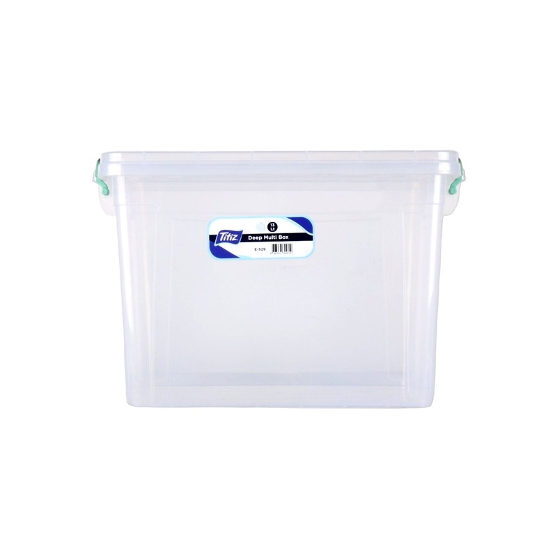 Titiz Plastic Deep Storage Utility Container Multi Box No5 13L E-529