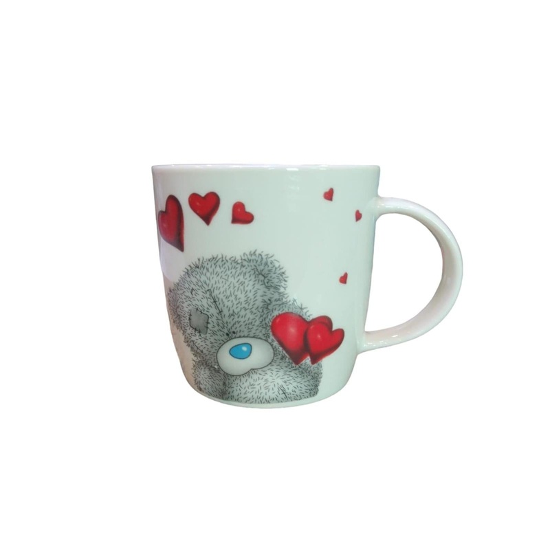Ceramic White 8×9.5cm Rose Print