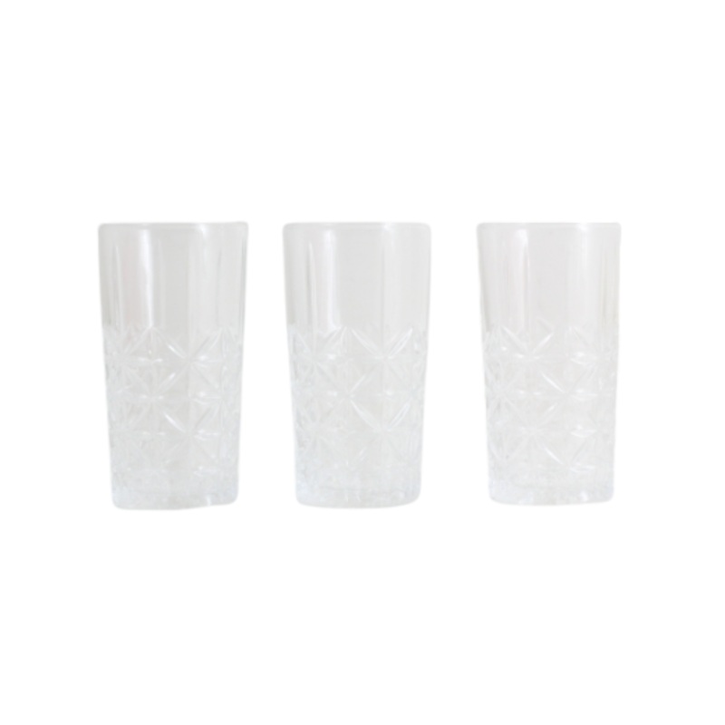 Zircon Hiball Glass Tumbler 3pack