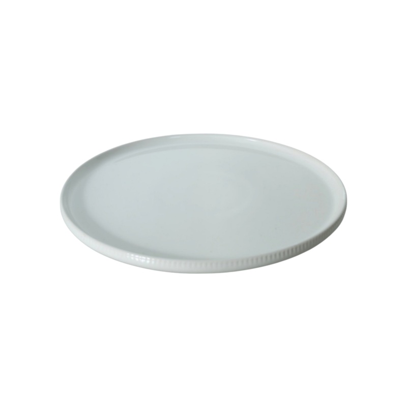 Ceramic Rib Dinner Plate White 26.7x2cm