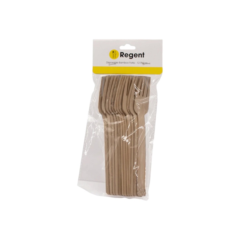 Regent Disposable Bamboo Fork 12pack 170mm 35195