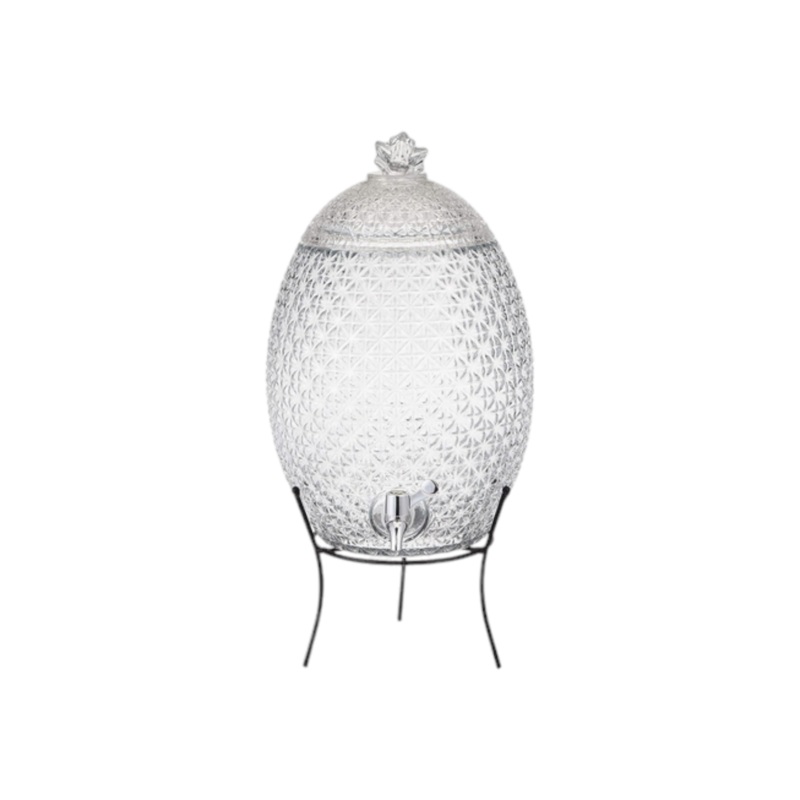 Totally Home Glass Beverage Dispenser Pineapple TH66