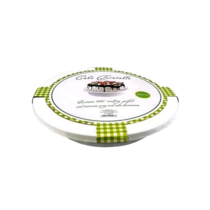 Cake Decorating Turntable with Stand 32x7cm Plastic Non-Slip