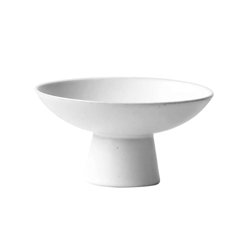 Ceramic Patisserie Fruit Plate High Stand Stemmed  21.8x13cm 8.75inch
