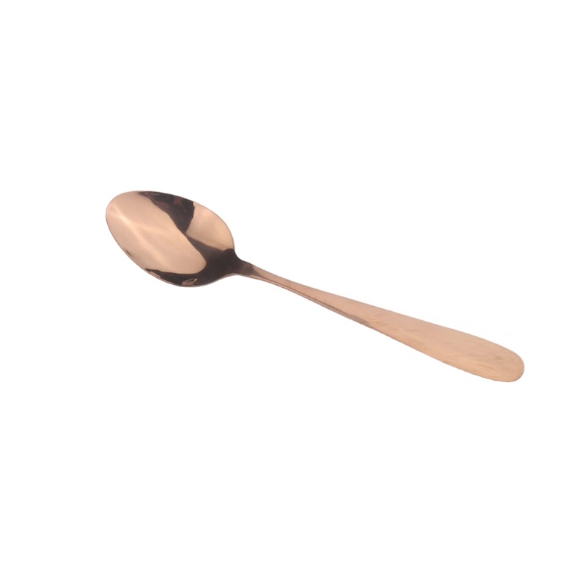 Dessert Spoons Teardrop Rose Gold Stainless Steel 6pcs CT696-6