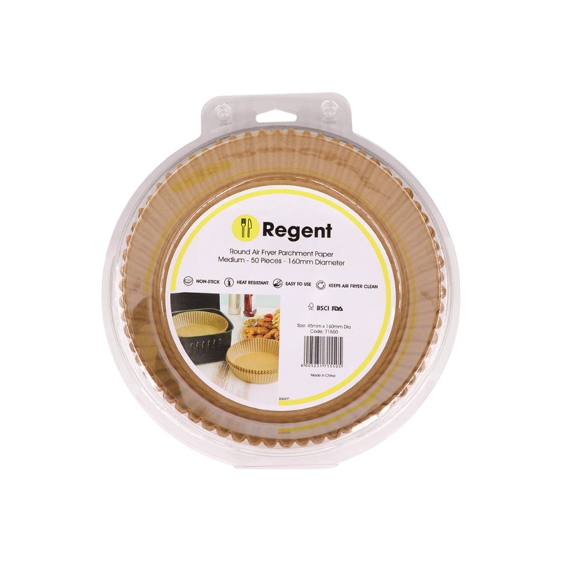 Regent Air Fryer Round Parchment Paper Liner in Pvc Box 160x160x45mm