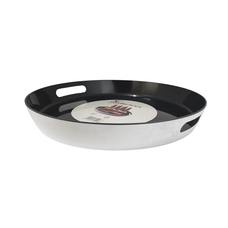 Round Serving Tray With Handles