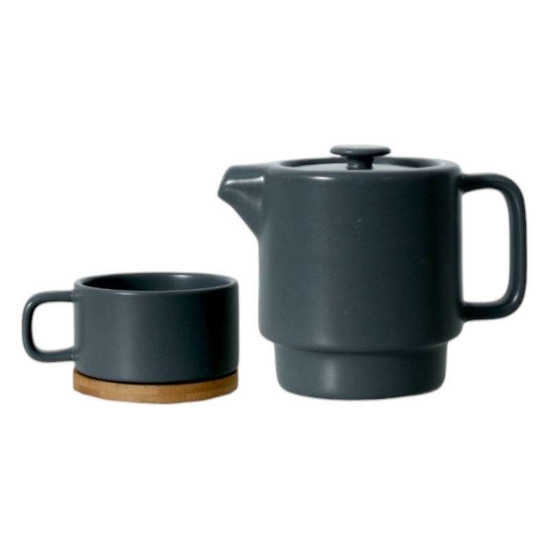 Secret de Gourmet Solitaire Nature Teapot 400ml with Infuser & Cup 250ml