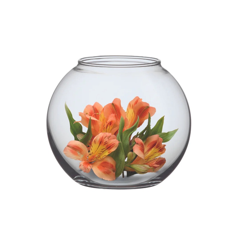 Simax 21.5cm Glass Borosilicate Globe Vase
