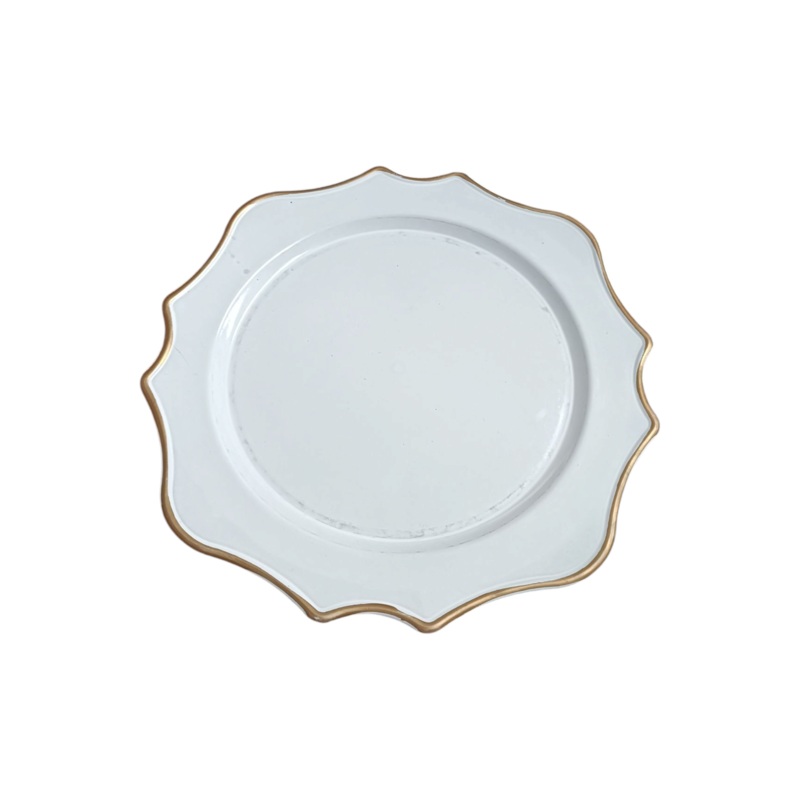 Underplate Antique White 33cm