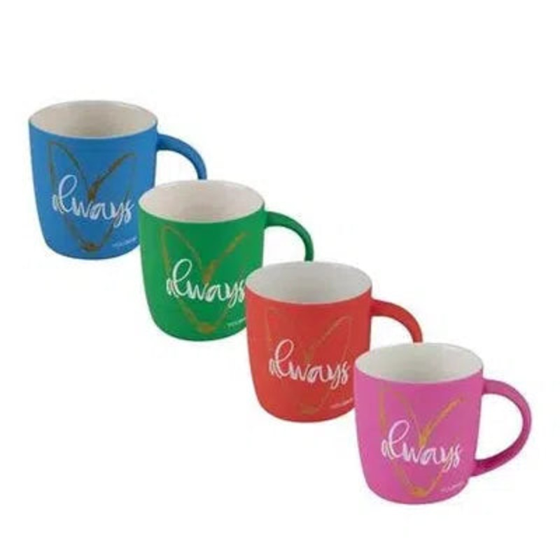 Coffee Mug 300ml Patterned Love Always with Heart