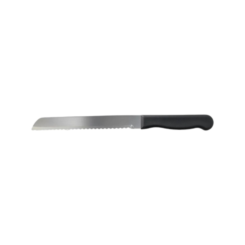 Stainless Steel Bread Knife with Black Handle 33cm 50126 Gii