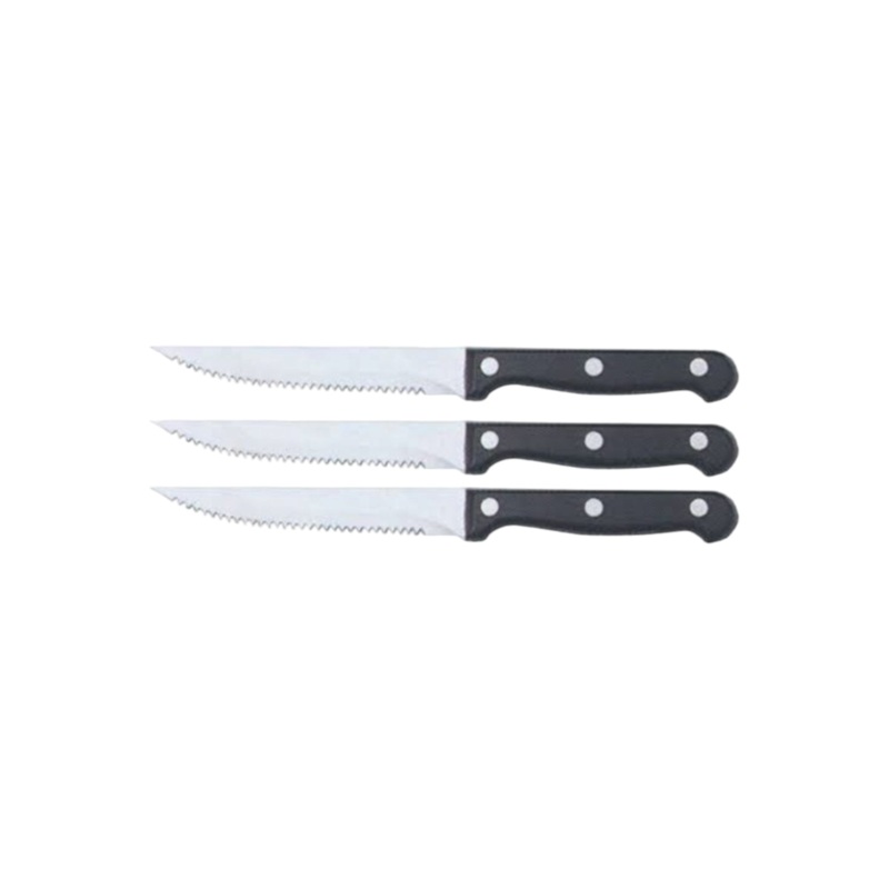 Steak Knife 6pcs Set Black  KWR06113