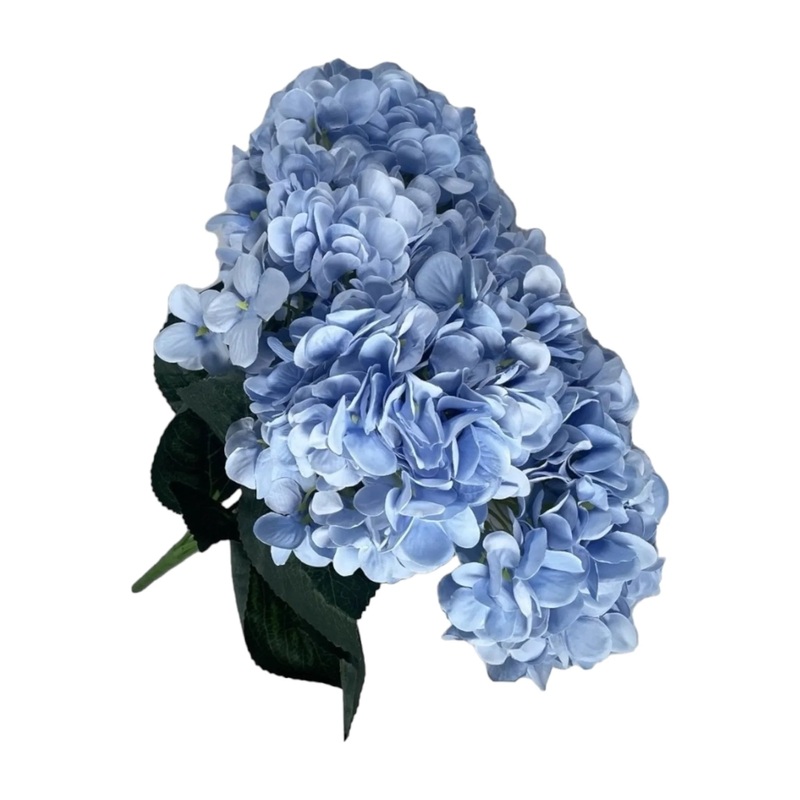 42cm Hyndrangea Bush x 5 Flower Head