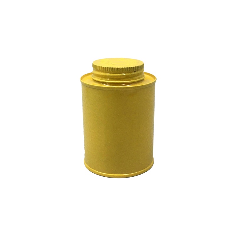 Vintage Spice Tin Canister Yellow  6×9.5cm