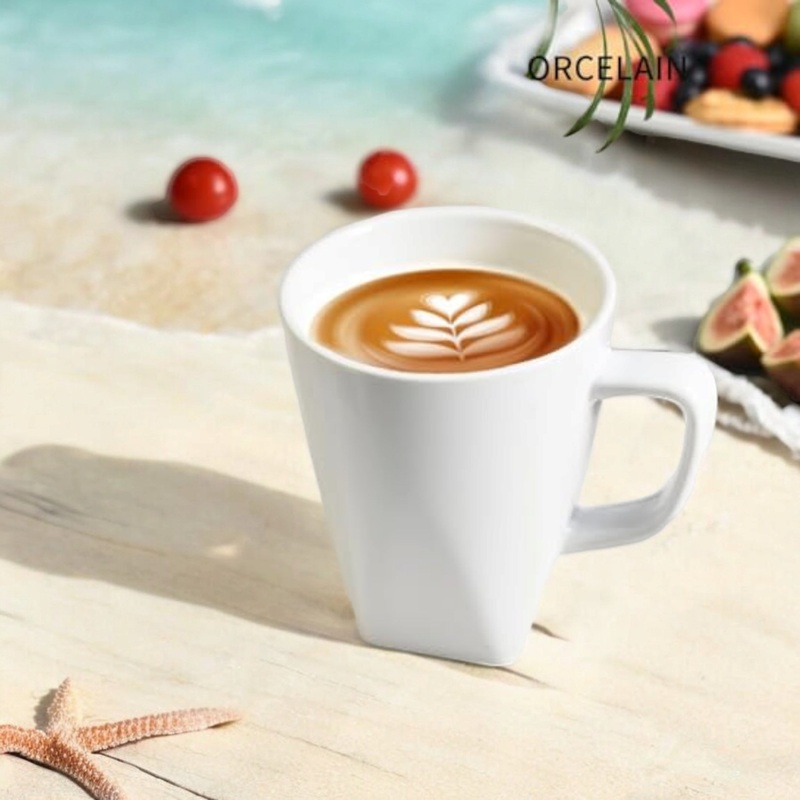 Porcelain Ceramic Coffee Mug 450ml White