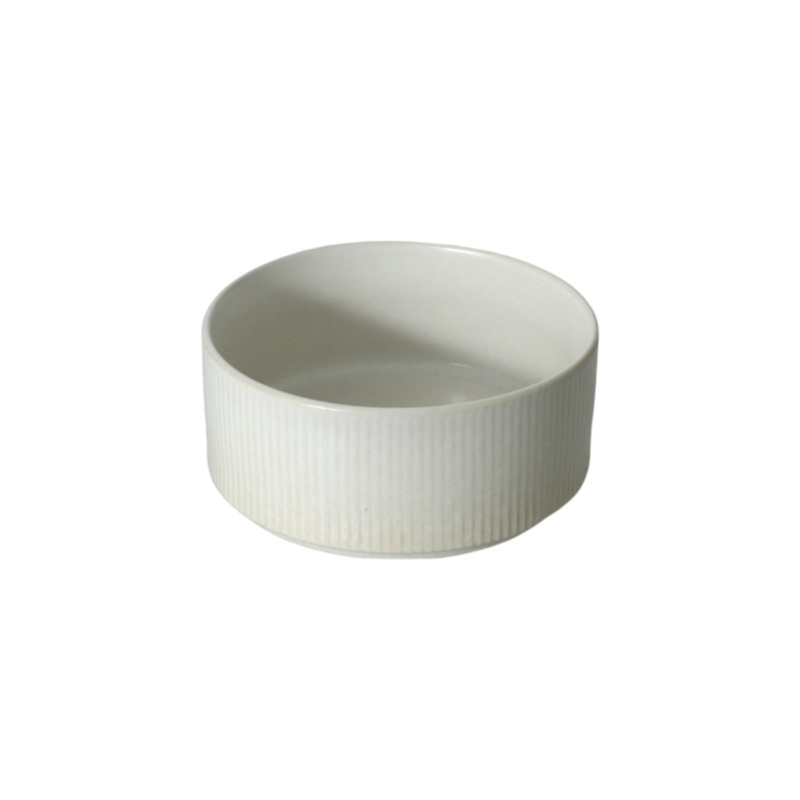 Cera Cereal Rib Bowl Grey 14×6.1cm
