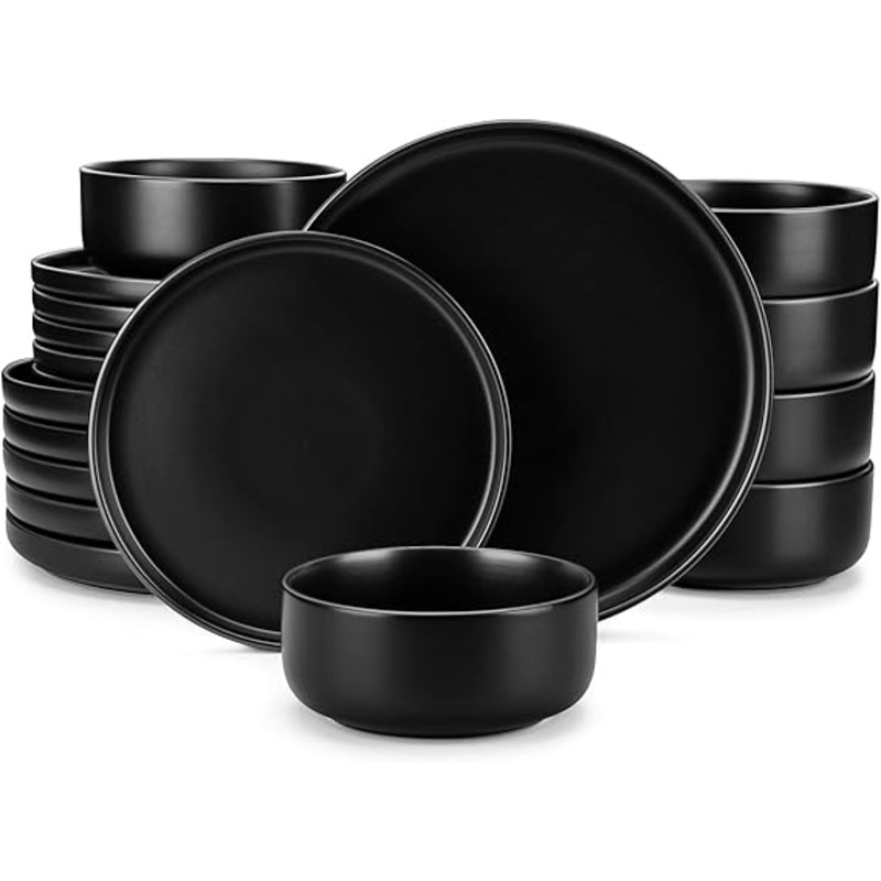 Ceramic Dinner Set Charcoal 18pc