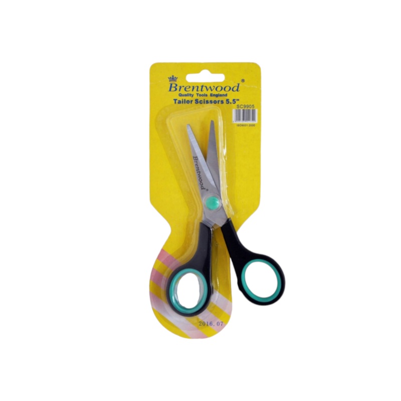 Scissors Rubber Handle Orange 5inch