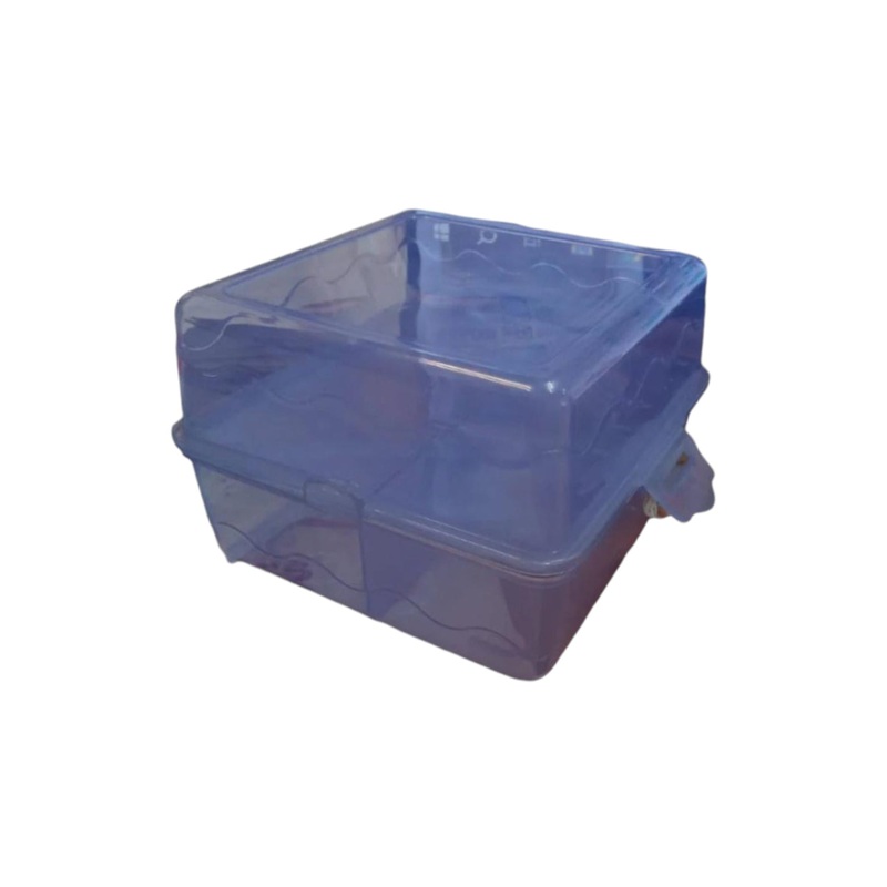 Square Lunch Box 15.3×14.8cm Plastic P0056